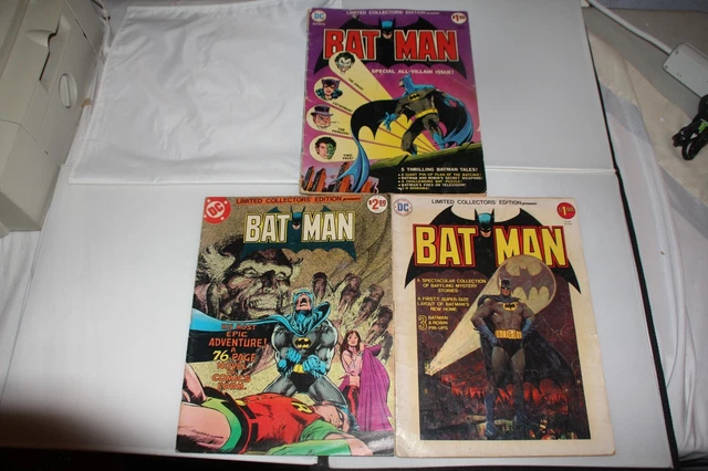 Batman Limited Collectors' Edition Lot C-37 C-44 C-51 Treasury Oversize Comic