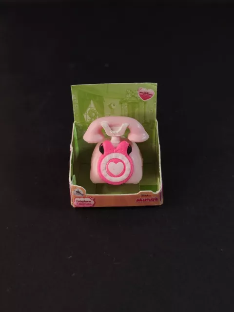 Zuru Mini Minnie Telephone Box Miniatures For Diorama Pretend Play Barbie Fit