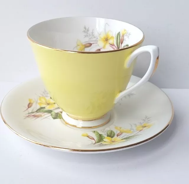 Royal Albert Yellow Primrose Cup and Saucer. Bone China England