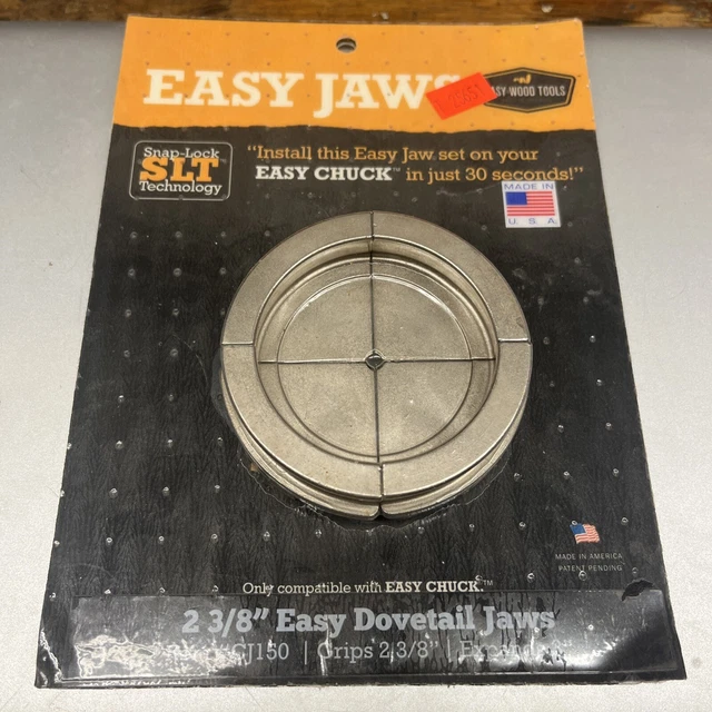 Easy wood tools CJ150 Easy Jaws 2 3/8” Dovetail jaws lathe