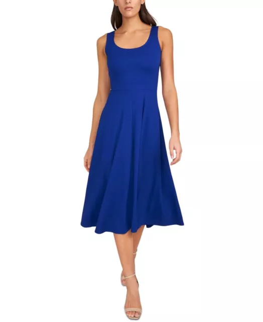 MSK Women's Petite Dress PS Pullover Blue