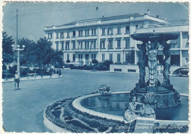 Cattolica - Rimini - Fontana E Grande Albergo - Viagg. 1953 -51676-