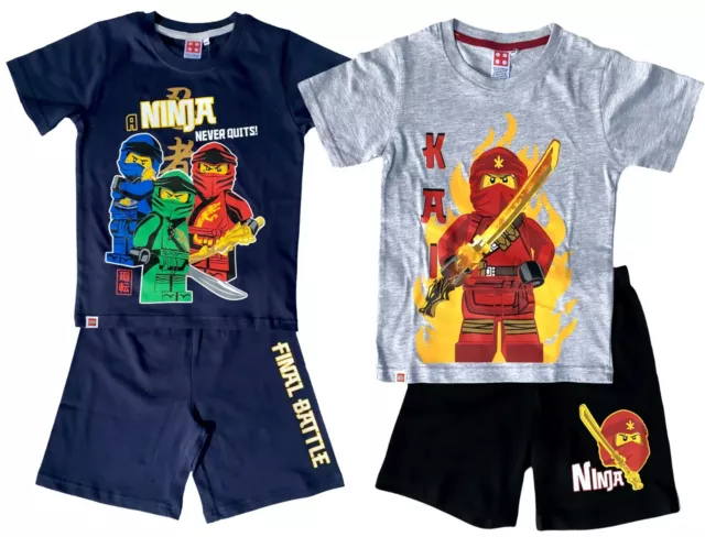 Lego NINJAGO Pyjama Shorty Ninja Schlafanzug Jungen Gr.116 122 128 134 140 146