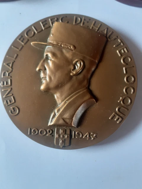 Médaille Bronze Général De Gaulle - Coeffin, 81mm, 240g, République Française