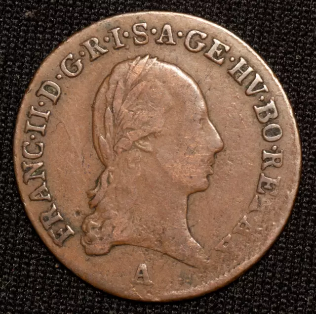 1800 A Austria 1/2 Kreuzer, Franz II