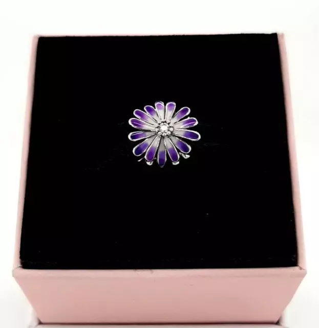 Genuine Pandora Purple Daisy Charm 798775C02 FREE DELIVERY