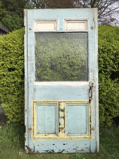 Reclaimed Victorian Edwardian Glass Exterior Front Door