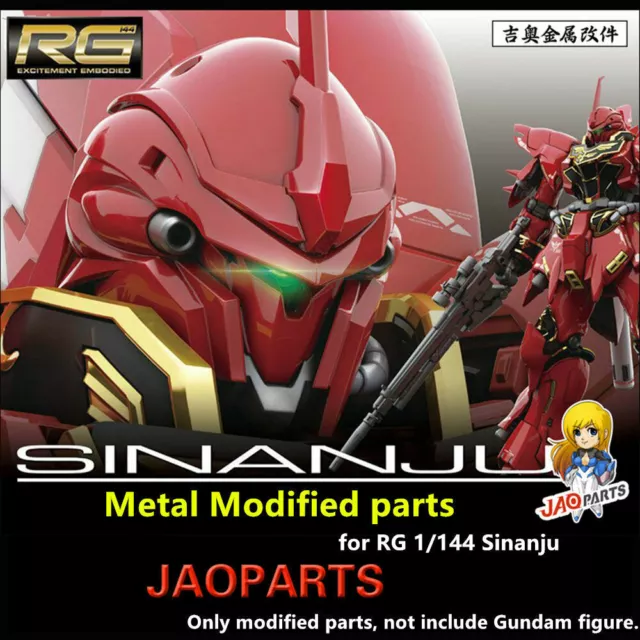 for RG 1/144 Sinanju JAOparts Metal Detail up Add-on Part Set MSN-06S