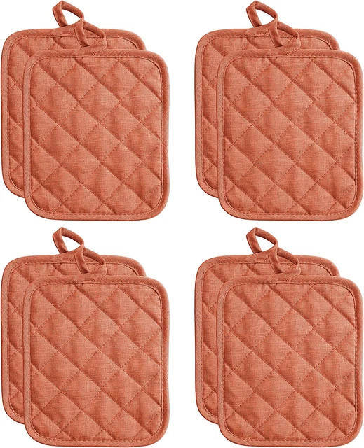 Paquete de 8 soportes para ollas, almohadillas calientes, almohadillas para mesa de cocina y comedor, antideslizantes
