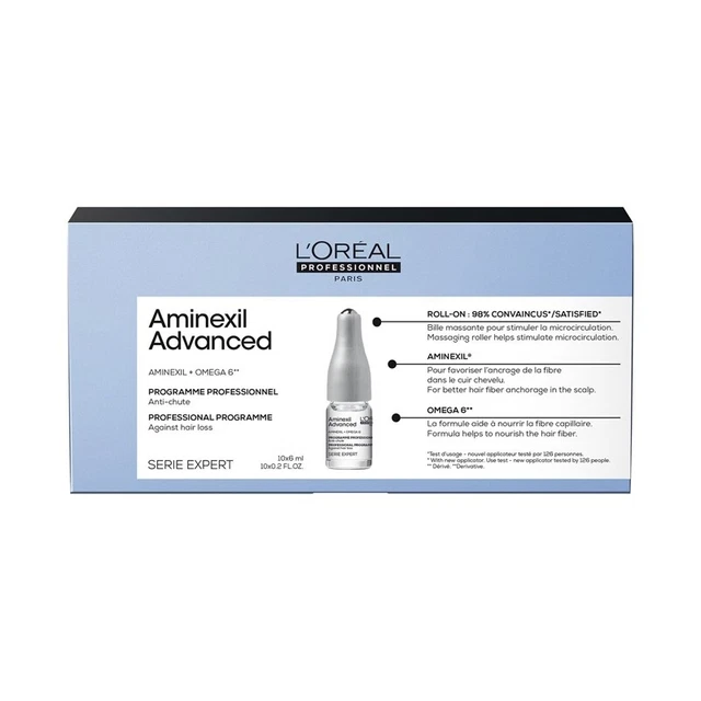 Flacons Anti Chutes Pour Cheveux L'Oreal Serie Expert Aminexil Advanced 10x6ml