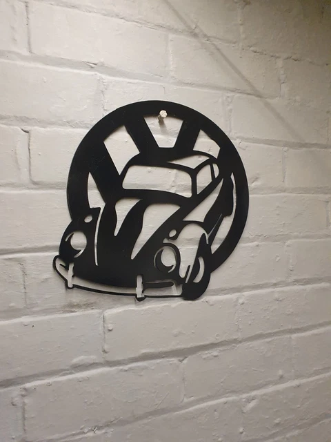 Vw Beetle Mancave Garage large Wall Sign