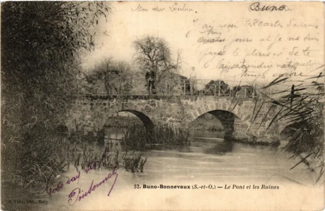 CPA Buno-Bonnevaux - Le Pont et les Ruines (384744)