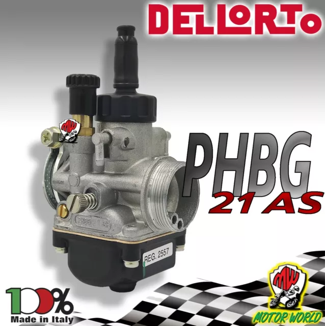 02557 Carburatore Dell'orto Phbg 21 As Modifica Piaggio Ciao Boxer Bravo Si 50