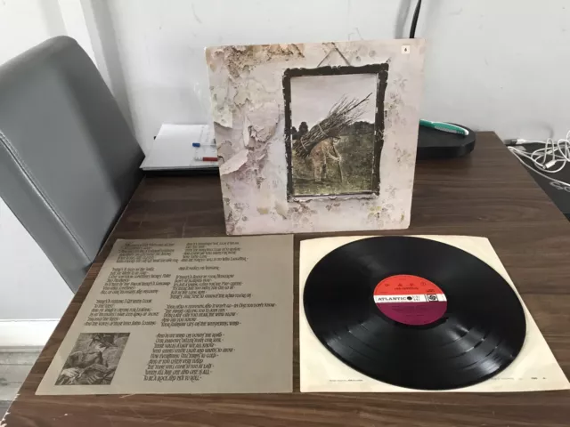 Led Zeppelin 4 IV Plum labels original UK press A 3 B 3 Mountain Top EX !!!!