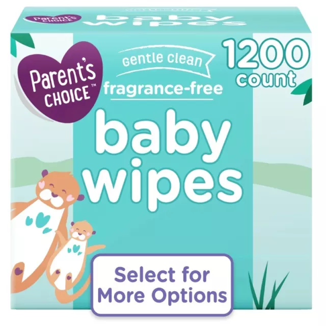 Fragrance-Free Baby Wipes, 1200 Count