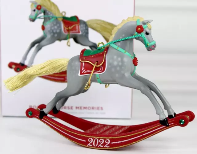 HALLMARK ROCKING HORSE Memories Keepsake Christmas Ornament 3Rd In ...