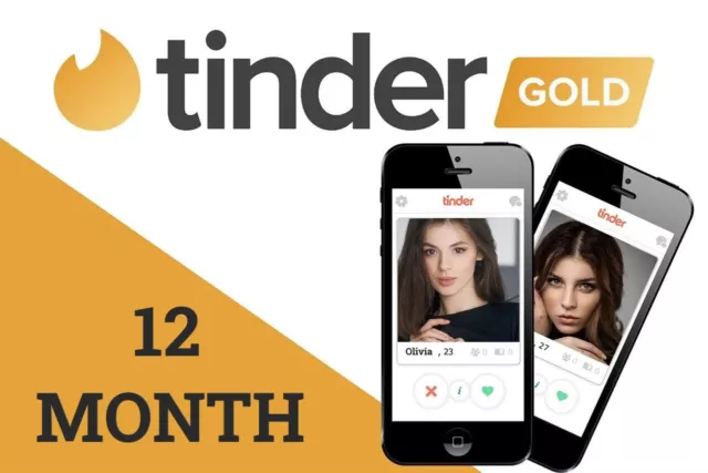 Código promocional Tinder dorado de 12 meses ~ GLOBAL