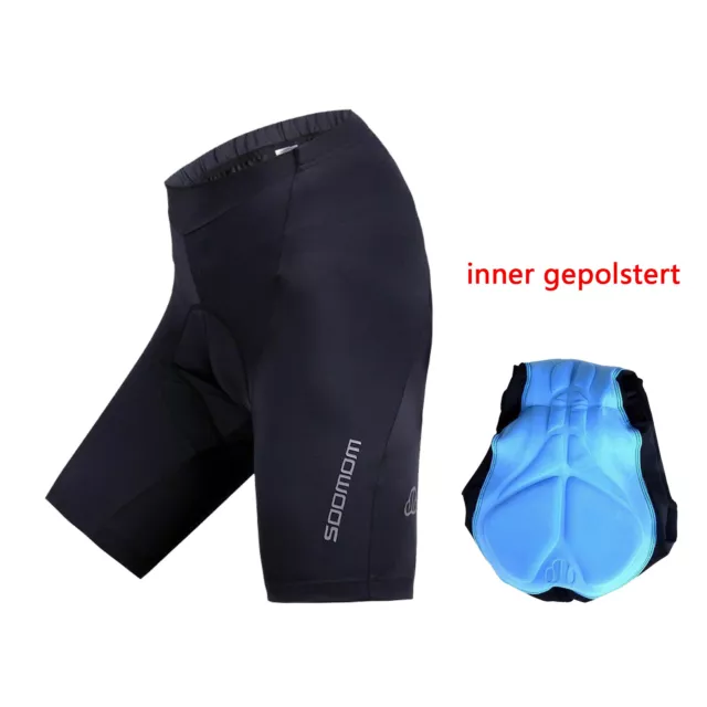 SOBIKE Fahrradshorts Unterhose 3D gepolstert Fahrradhose Herren Radsport Shorts