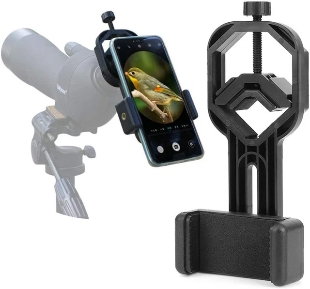 Montura de adaptador de teléfono celular universal para telescopio Spotting
