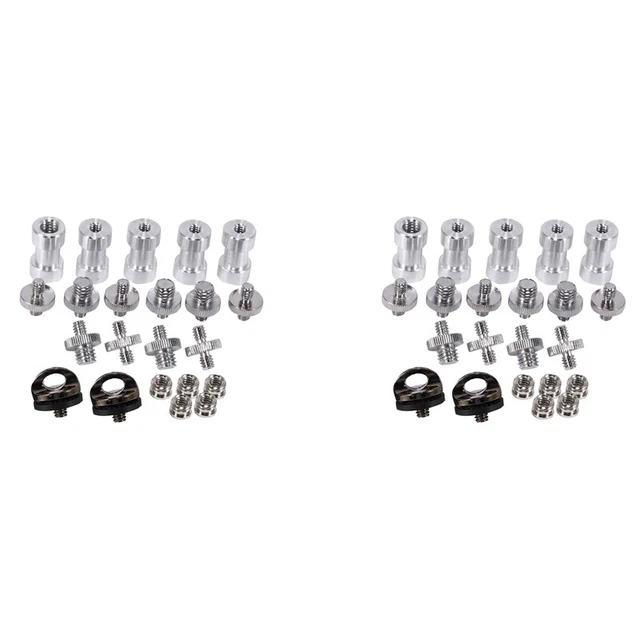 Tornillo de cámara, 44 piezas adaptador rosca tornillos juego cámara Q7M3