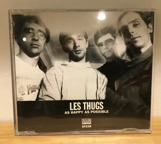 LES THUGS - As Happy As Possible promo advance sub pop CD SP228