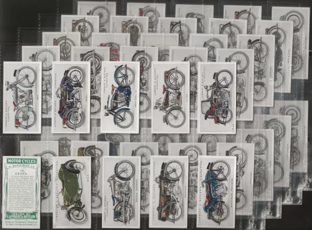 Lambert & Butler-Full Set- Motor Cycles (50 Cards) Excellent