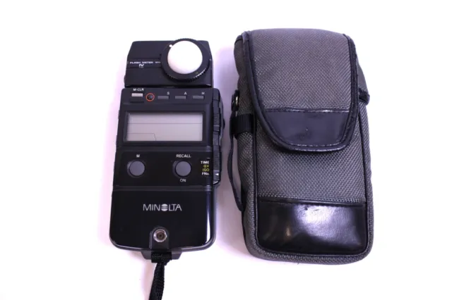 Minolta Flash Meter IV Belichtungsmesser Schwarz mit Tasche 77314094
