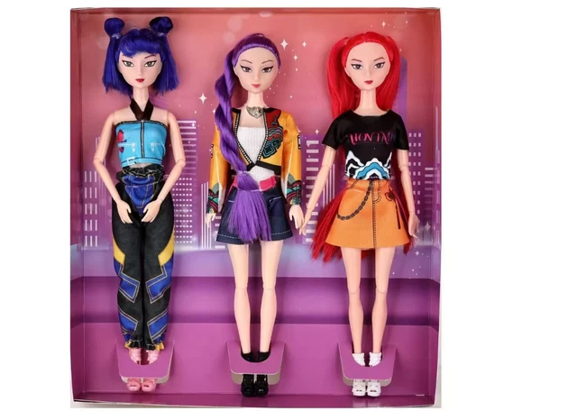 Coffret 6 Figurines Demon Hunters – Rumi, Mira, Zoey & Cie – Idéal Collection & Déco Anime
