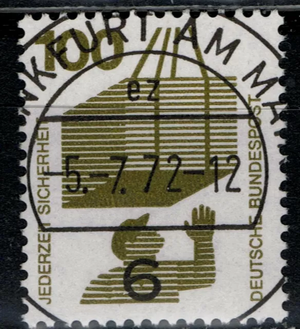 BRD Unfallverhütung Mi. - Nr. 702 A mit Ersttagsstempel FRANKFURT AM MAIN