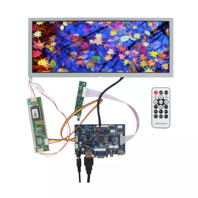 Scheda driver LCD USB HD-MI VGA 2AV con schermo LCD 12,3" LQ123K1LG03 1280X480