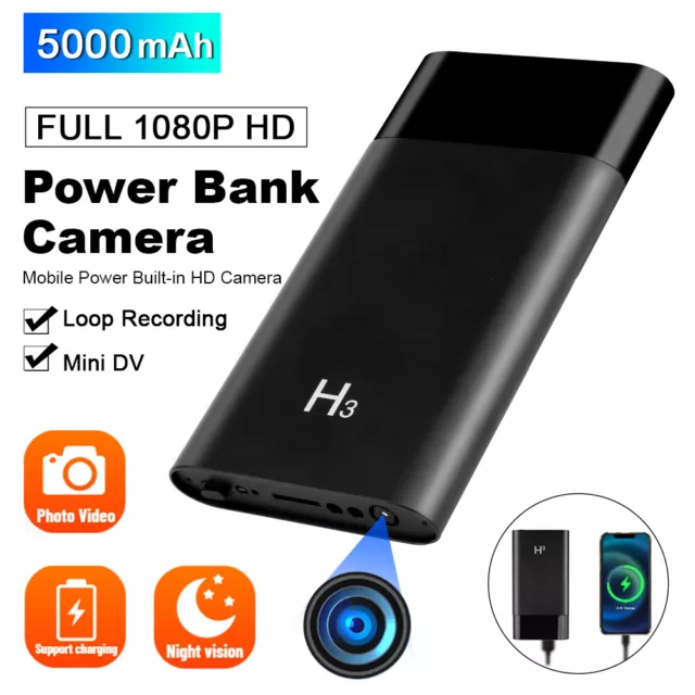 5000mAh Power Bank Camera Hidden HD 1080P Wireless Mini Security Camera Recorder