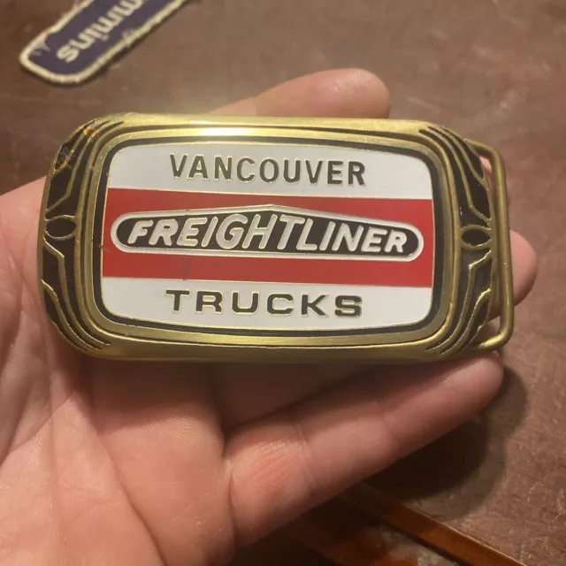 Vintage Vancouver Freight liners Trucks Belt Buckle