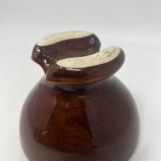 Vintage Rare Pinco 63 Tier Mushroom Porcelain Electrical Insulator Brown & Black 13