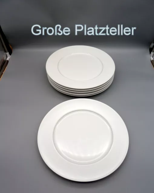 KPM BERLIN große Platz Teller flach URANIA weiß TOP Ø 32,5cm Stückpreis 47 €