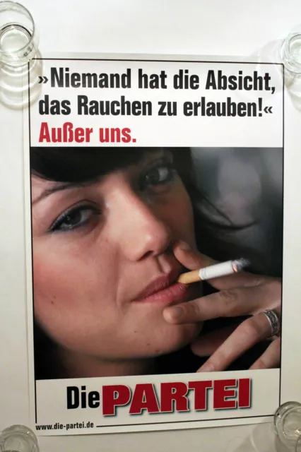 Plakat  - Die Partei/Titanic: Niemand hat die Absicht, das Rauchen zu erlauben!