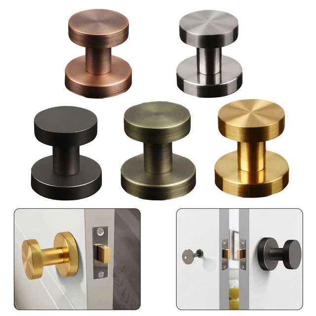 Elegante cerradura de puerta invisible de aleación de zinc anodizada - perfecta para 35 50