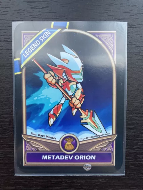 Brawlhalla - Metadev Brynn Legend Skin Code and Card Unused 2017 + Pin