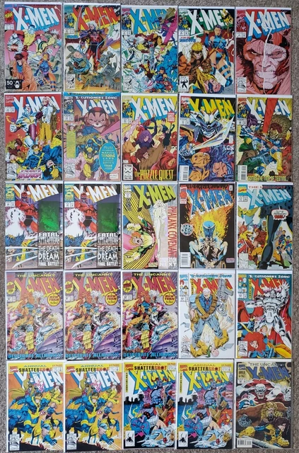 Uncanny & X-MEN LOT of 25 Collection 1991 Jim Lee Run VF/NM 1 2 3 6 7 181 annual