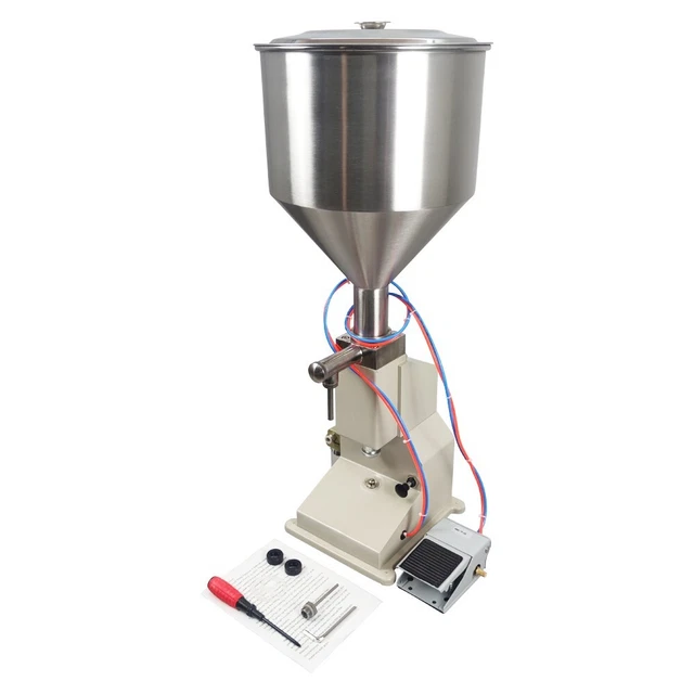 5-50ml Pneumatic Liquid Paste Filling Machine Cosmetic Cream Shampoo Filler