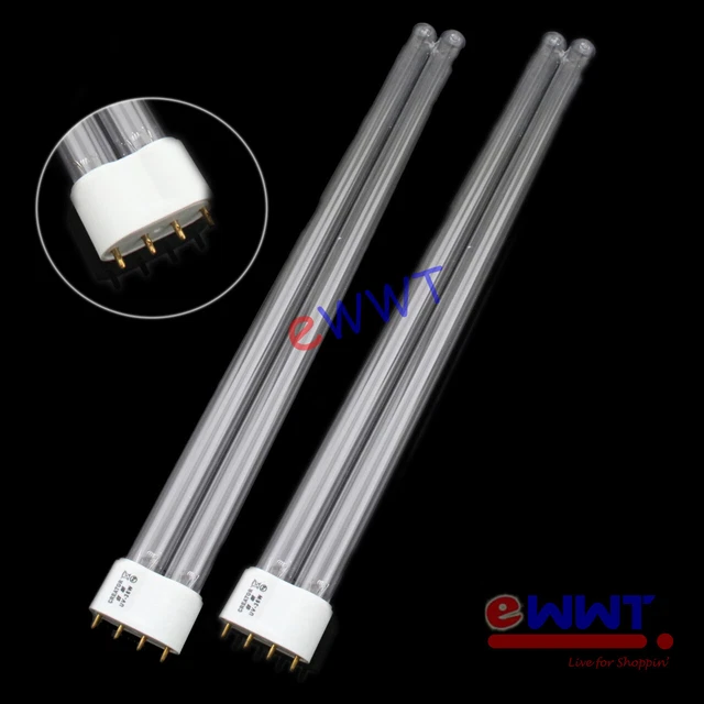 2 lampadine UV base 36 W 4 pin 2G11 per filtro stagno SunSun CPF-20000 UVC ZDQU416