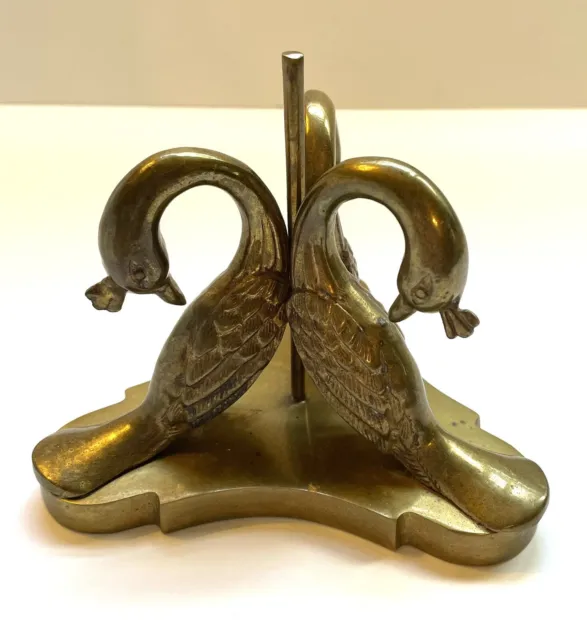 Nora Fenton Brass Peacock Sculpture  See Description