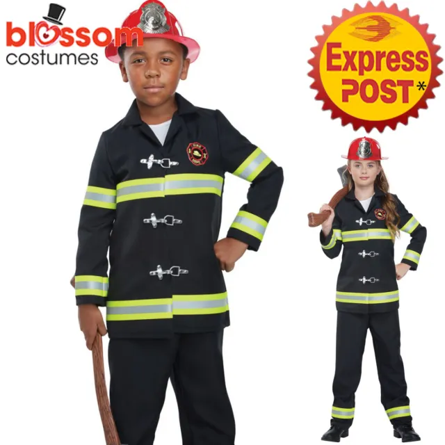 CK1383 Junior Fire Chief Fighter Fireman Child Kids Boys Girls Book Week Costume