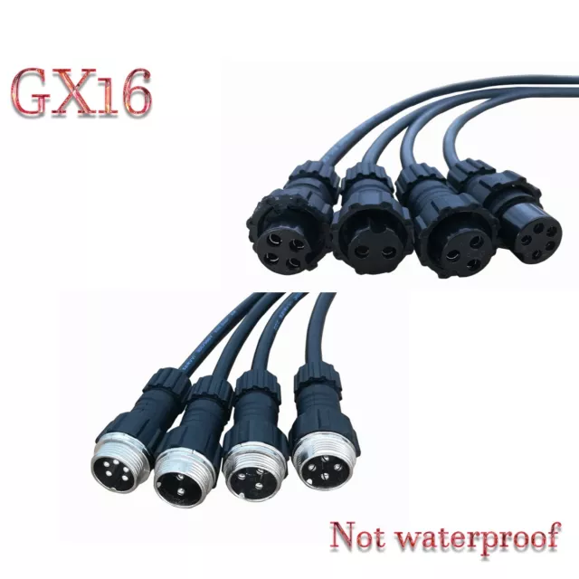 GX16 Stoßverbindung 2 Pin Weiblich Luftfahrt Stecker Wasserdichtes