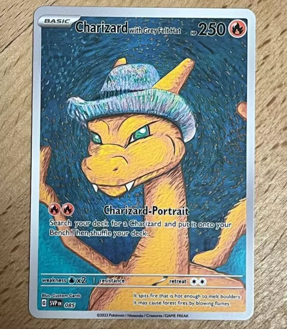 Pokémon X Van Gogh Limited edition Custom Near Mint Card Fan Made Pikachu