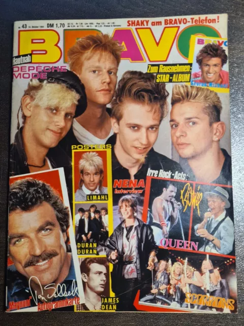 BRAVO 43/1984 Heft Komplett - James Dean, Scorpions, Queen, Nena, Limahl -Top!