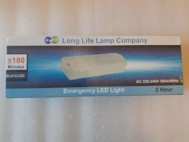 Patie luce LED di emergenza 3 ore uscita fuoco soffitto o montaggio a parete nuova