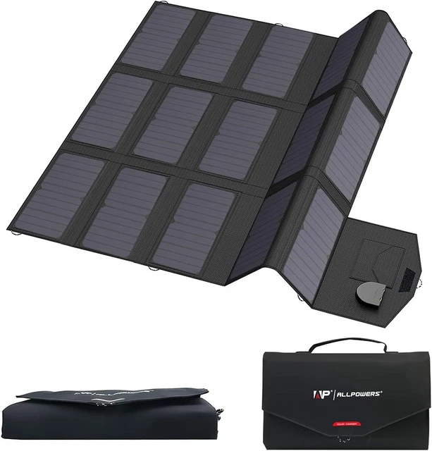 PANNELLO SOLARE PIEGHEVOLE 120W 200W Power Bank Modulo Solare 18V Per - Foto 10