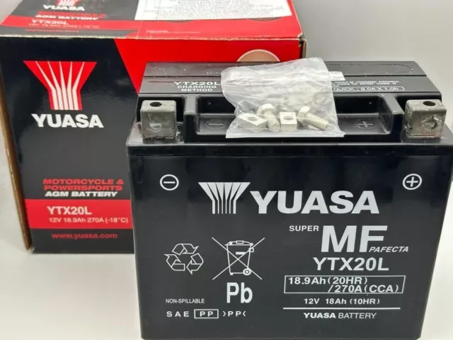 YUASA YTX20L-BS 12V 18AH HARLEY DAVIDSON XL XLH SPORTSTER 883 97/05 BATTERY