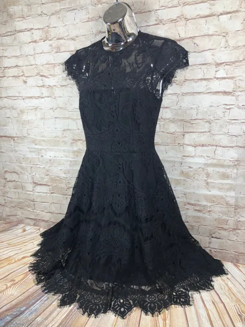 NWT BB Dakota Womens Jayce Black Lace Sheath Cocktail Dress Size 0  3