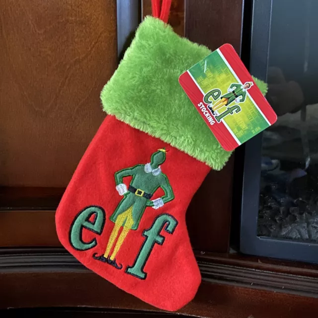 BUDDY THE ELF ☆ Kid-Size Mini Felt Christmas Stocking or Gift Card Holder ☆ NEW